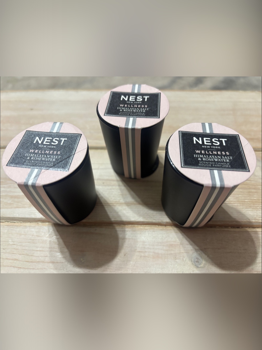 Nest New York Wellness Himalayan Salt & Rosewater Votive Candle set of 3 (81)